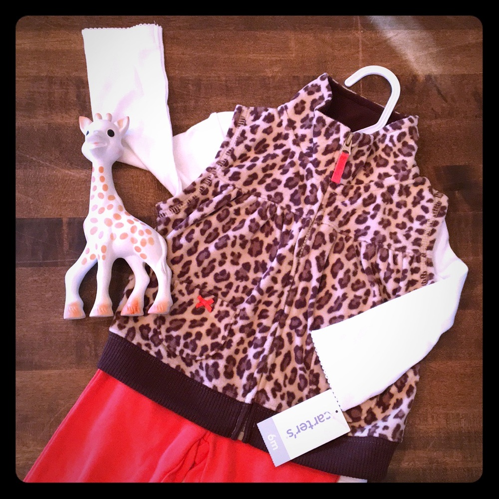 🐆🧡Baby 6mo 3 piece Set